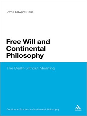 cover image of Free Will and Continental Philosophy